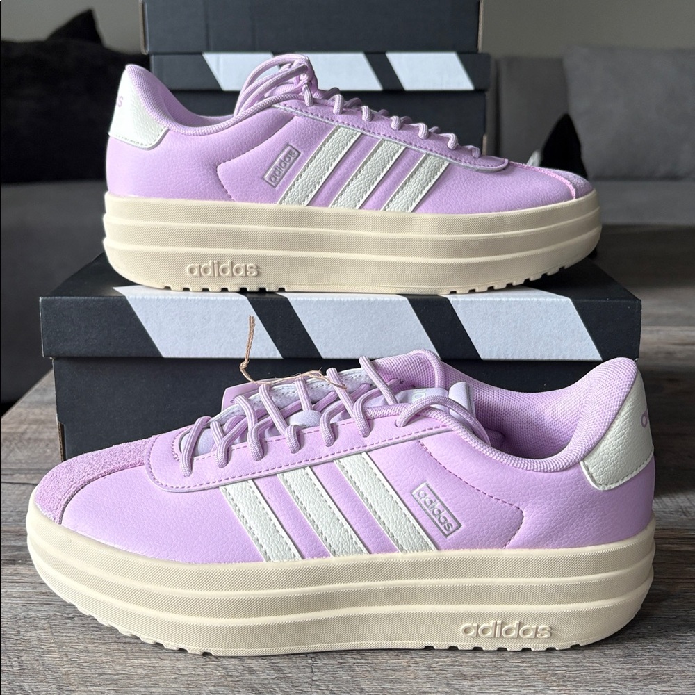 NWT Adidas VL Court Bold Women’s Shoes - JI1791 - Picture 3 of 9